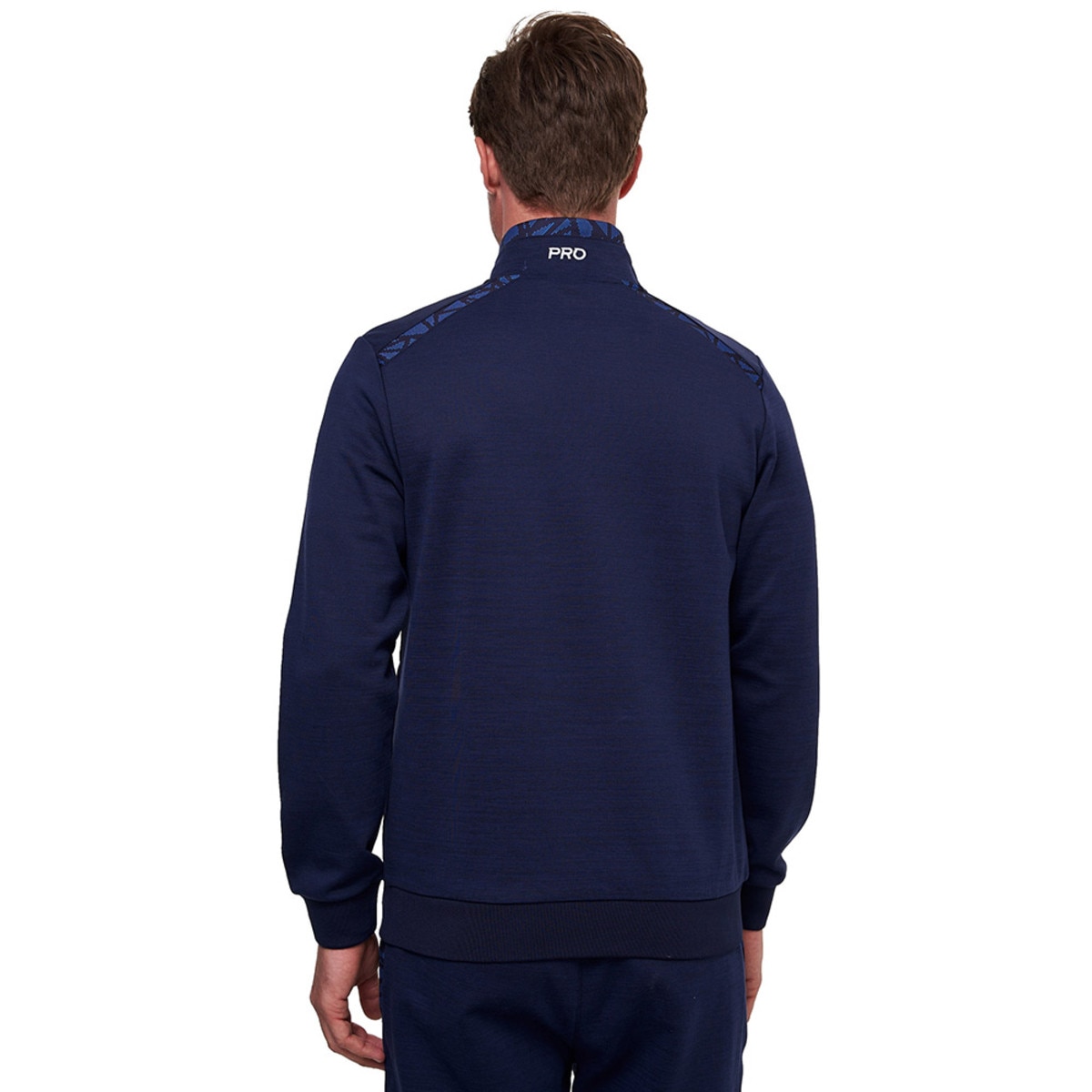 Higo Tracksuit Jacket: Blue, Model, Back